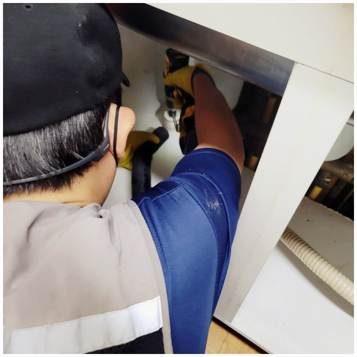 안양싱크대막힘 실제 작업 현장