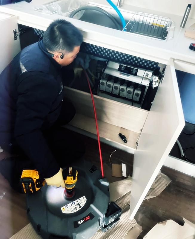 안양싱크대막힘 작업 과정